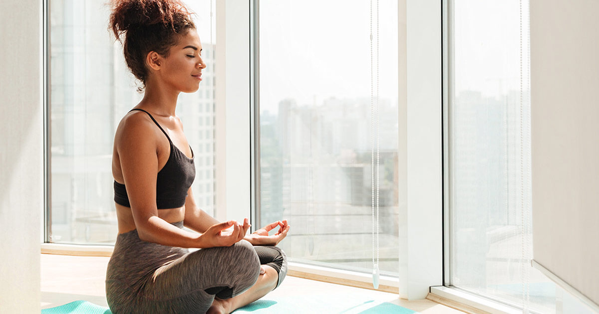 Powerful Habits to Own the Day woman meditating